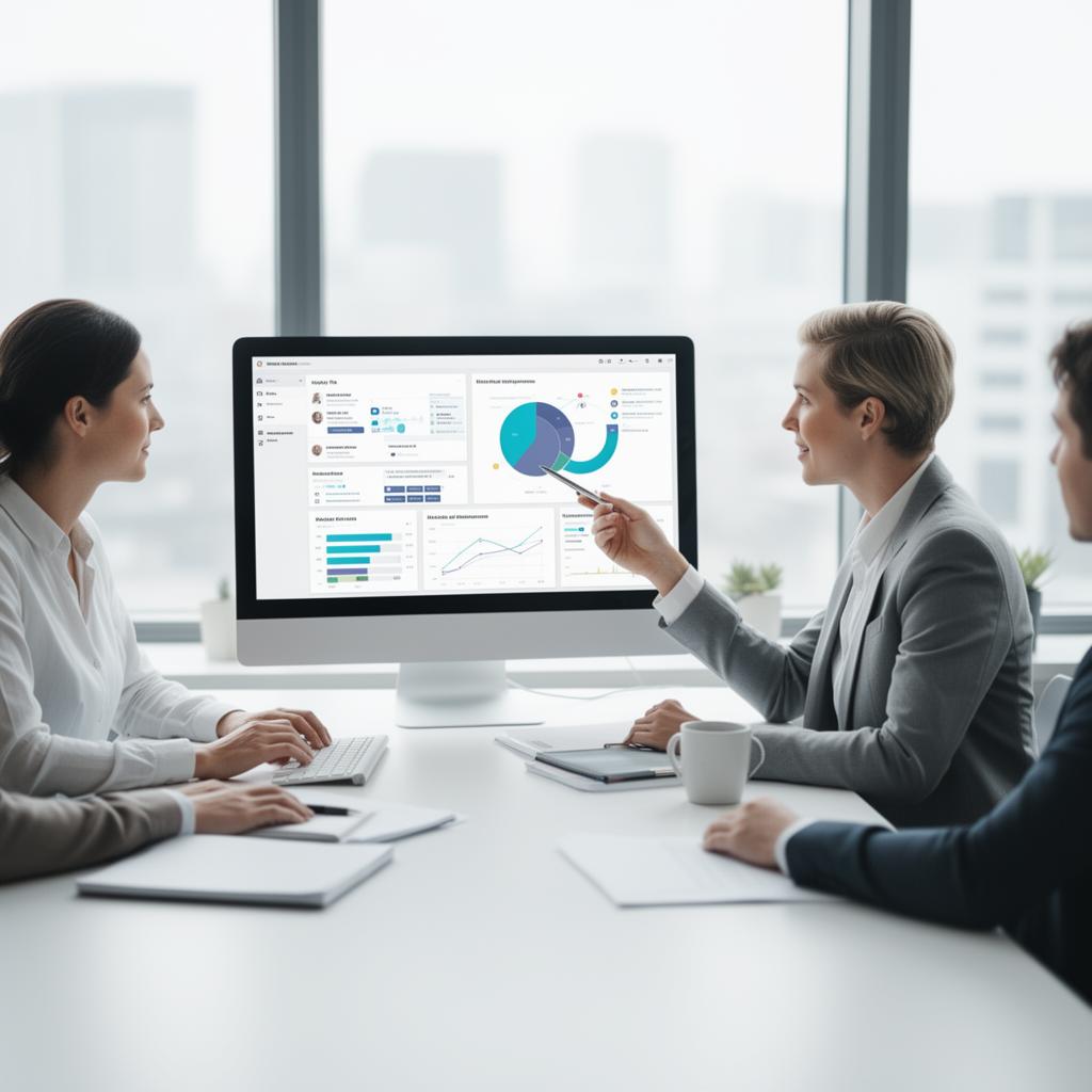 Team bei der Zusammenarbeit